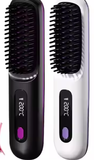 Des Cheveux Impeccables en 3 Minutes, N'importe où : Ton Peigne Lissant USB Anti-Frisottis (Soin Ionique).
