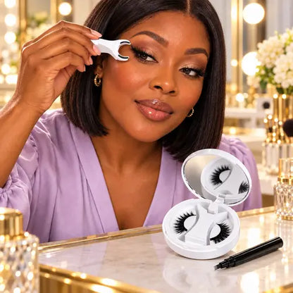 Duo Regard Magnétique — Faux Cils Sans Colle + Stylo Sourcils 4 Pointes