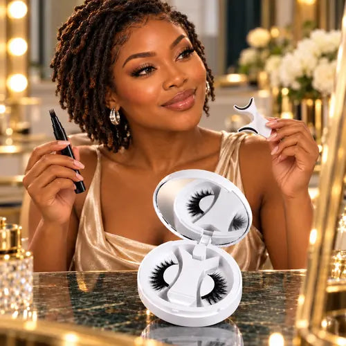 Duo Regard Magnétique — Faux Cils Sans Colle + Stylo Sourcils 4 Pointes